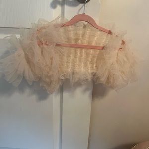 Tulle shrug